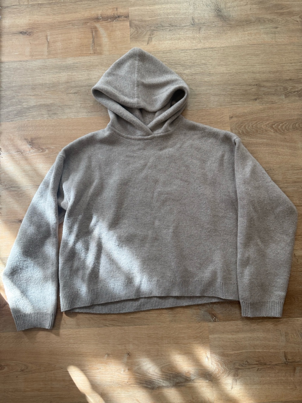 Mango wool-blend knit hooodie